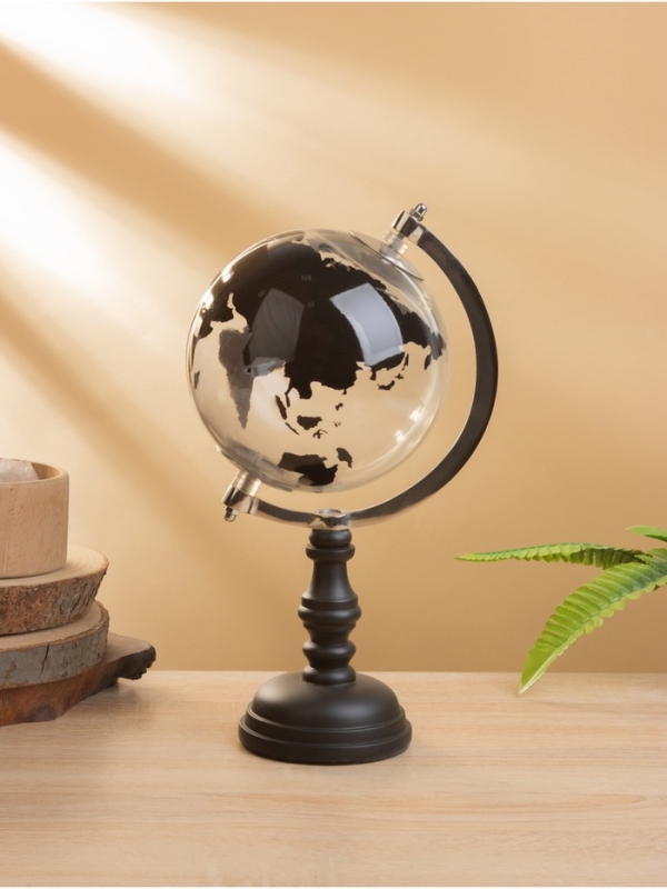 Глобус сувенирный &laquo;Темная ночь&raquo;, 15&times;17.5&times;31 см, стекло, дерево