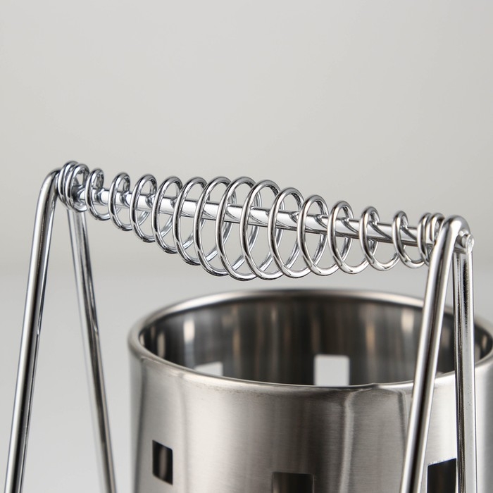 Подставка для столовых приборов Spring, 20&times;11&times;23,5 см, цвет серебряный