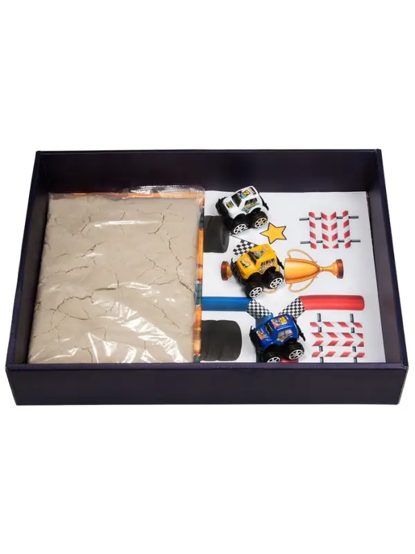 Космический песок &ldquo;Гонки&ldquo; с песочницей 1,5 кг