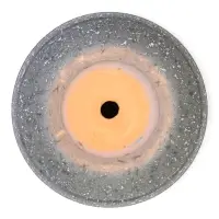 Горшок цветочный  с поддоном 1,6 л, серый керамика "Пряности" (М)