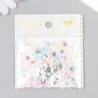 Бусины для творчества PVC "Колечки зефирные" набор &asymp; 330 шт 0,1х0,4х0,4 см