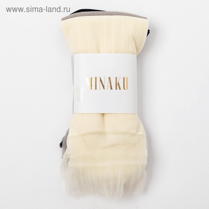 Набор стеклянных женских носков 3 пары "Итальянка", р-р 35-37 (22-25 см)