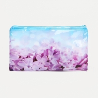 Косметичка на молнии, цвет голубой/сиреневый Косметичка на молнии, цвет голубой/сиреневый