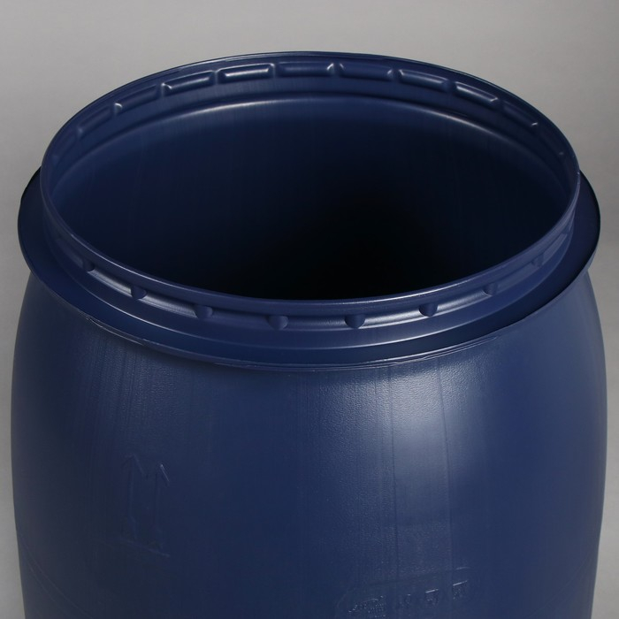 Бочка пищевая, 127 л, с крышкой, синяя, Оpen Top Бочка пищевая, 127 л, с крышкой, синяя, Оpen Top