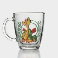 Кружка «Дракоша», стеклянная, 350 мл Кружка «Дракоша», стеклянная, 350 мл