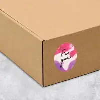 Наклейки для бизнеса и подарков For you, 4&times;4 см, 50 шт.