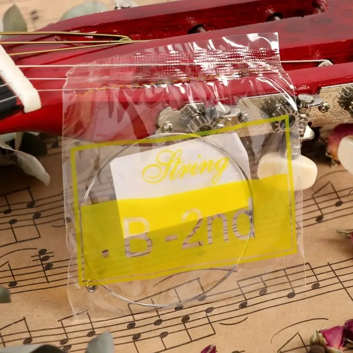 Струна для акустической гитары Music Life, №2, толщина 016, сталь