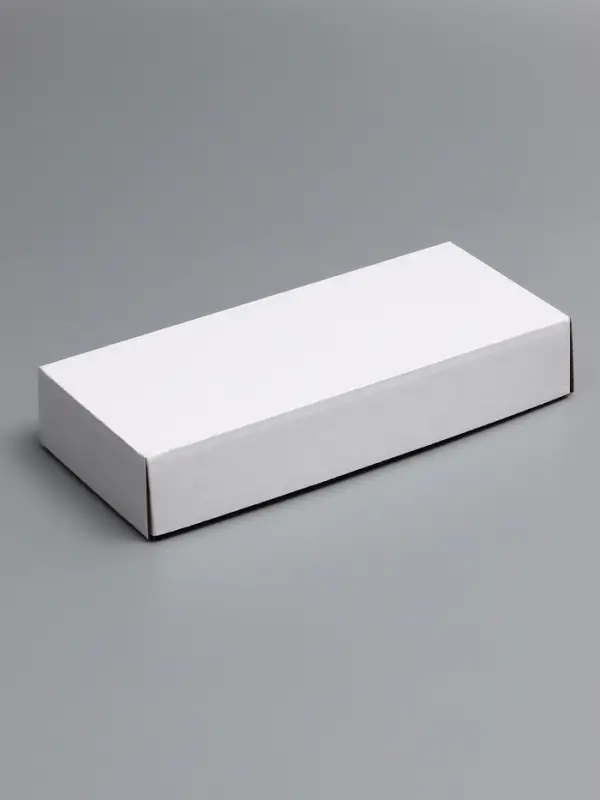 Коробка сборная без печати крышка-дно белая без окна 24 х 11,5 х 4,5 см