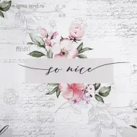 Бумага упаковочная крафтовая &laquo;Нежность&raquo;, 50 х 70 см