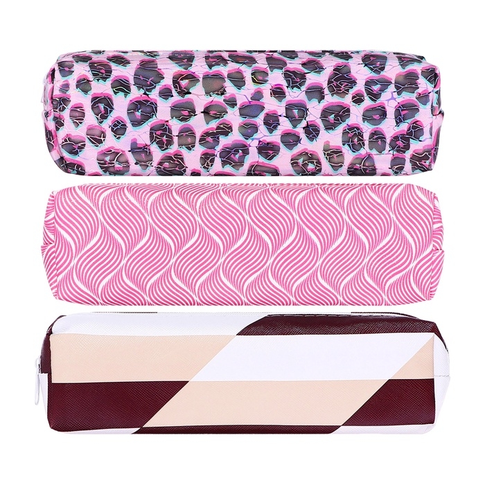 Пенал школьный, на молнии, МИКС