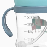 Mum&Baby, Поильник- непроливайка с трубочкой, туканчик, голубой SL-07275A