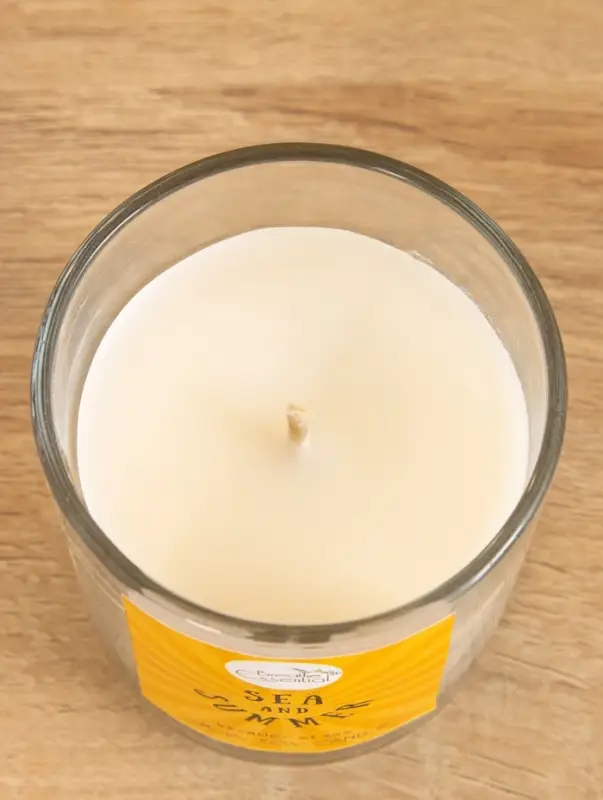 Свеча с кристаллом внутри Sea and Summer "Vacation at Sea" морской, 120 гр