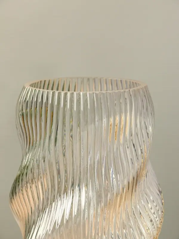 Ваза стекло настольная "Венди" 24,5х13х11 см, прозрачный