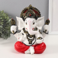 Сувенир полистоун "Ганеша бежевый, в красных шароварах" 12х17,5х21 см Сувенир полистоун "Ганеша бежевый, в красных шароварах" 12х17,5х21 см