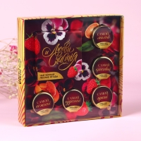 Набор &laquo;Любви и счастья&raquo;: крем-мёд 30 г. Х 5 шт., чай с лесными ягодами 50 г.