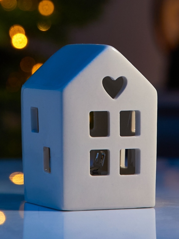 Светодиодная фигура "Дом белый" 8х4.8х5.5, 1 LED, LR44x3(в компл.), Т/БЕЛЫЙ