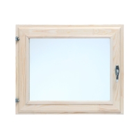 Окно, 50&times;60см, двойное стекло ХВОЯ