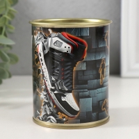 Подарочные носки в банке «Крутому парню», (внутри носки мужские, цвет чёрный) Подарочные носки в банке «Крутому парню», (внутри носки мужские, цвет чёрный)