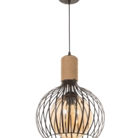 Светильник "Клубок" 1х40Вт Е27 черный 28х28х28см Светильник "Клубок" 1х40Вт Е27 черный 28х28х28см