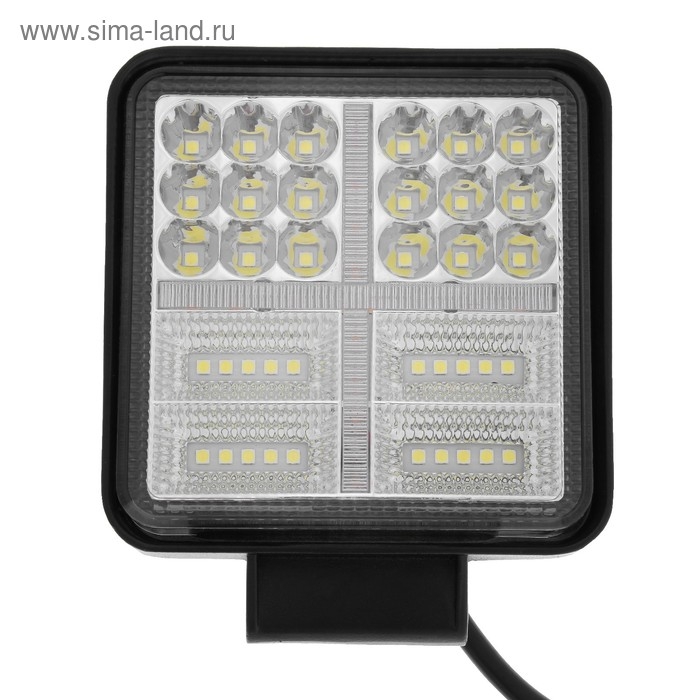 Противотуманная фара, 9-30 В, 54 LED (38 белых, 16 желтых), IP67, 162 Вт, направленный свет