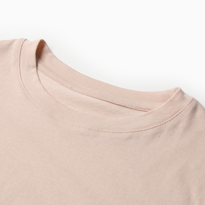 Пижама для девочки (футболка и шорты) MINAKU, цвет бежевый, рост 134 см Пижама для девочки (футболка и шорты) MINAKU, цвет бежевый, рост 134 см