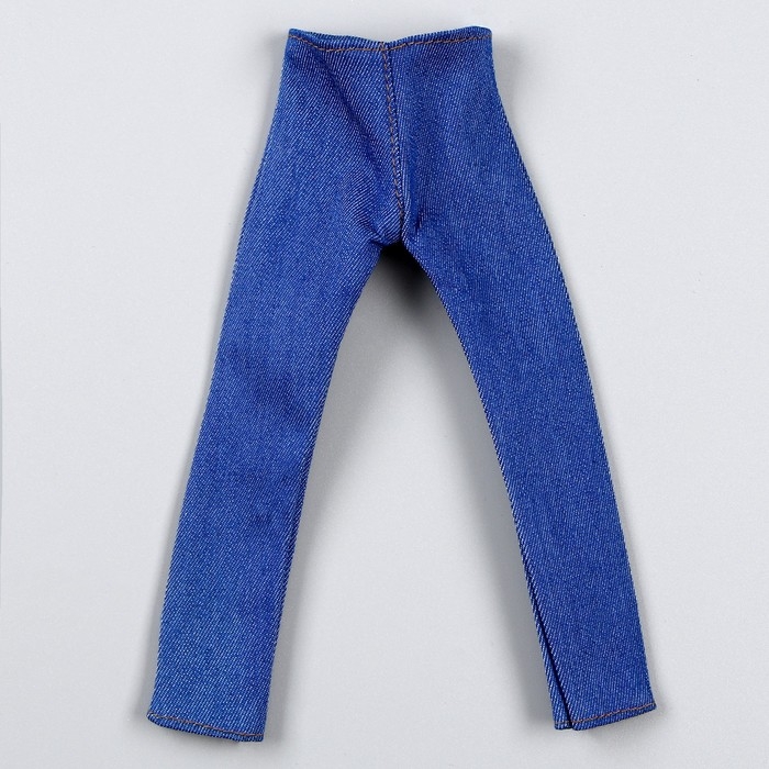 Джинсы для кукол мужчин, длина &mdash; 18 см, цвет синий