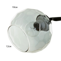 Люстра "Саманта" 3хЕ27 40Вт черный 40х40х23 см BayerLux Люстра "Саманта" 3хЕ27 40Вт черный 40х40х23 см BayerLux