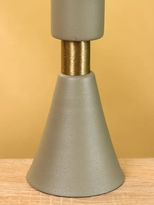 Подсвечник на 1 свечу текстурный "Графитовый" 10,5х10,5х19,5 см