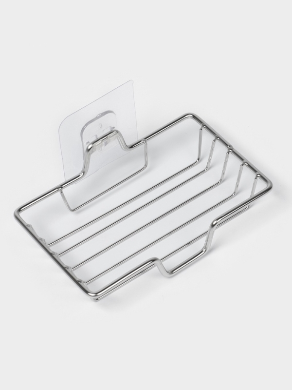 Мыльница настенная, цвет хром