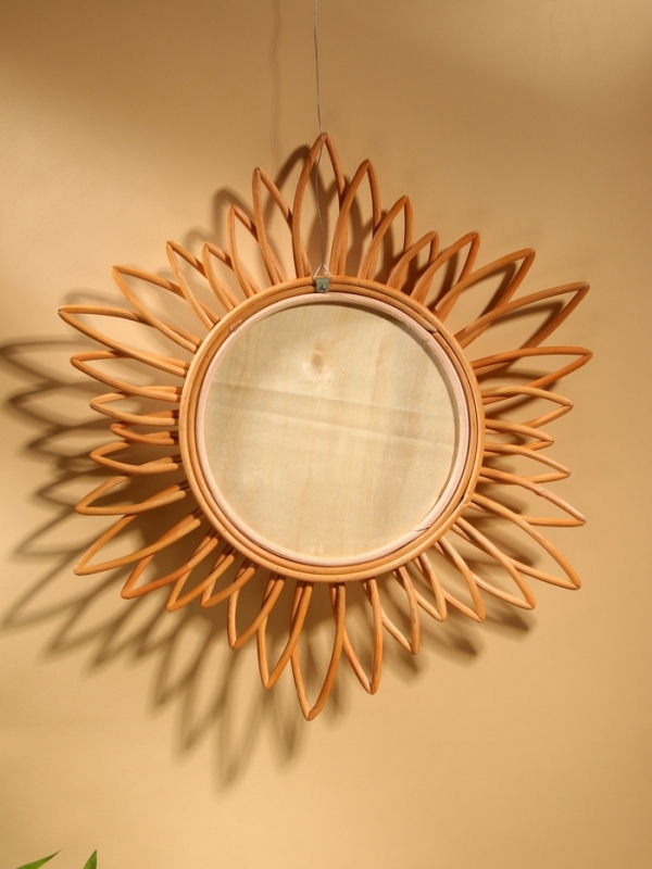 Зеркало настенное, 60х60х3 см, ротанг Зеркало настенное, 60х60х3 см, ротанг