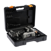 Дрель-шуруповерт DEKO DKCD20 Black Edition, 20 В, 2х2 Ач,  Li-lon, кейс + набор 63 пр.