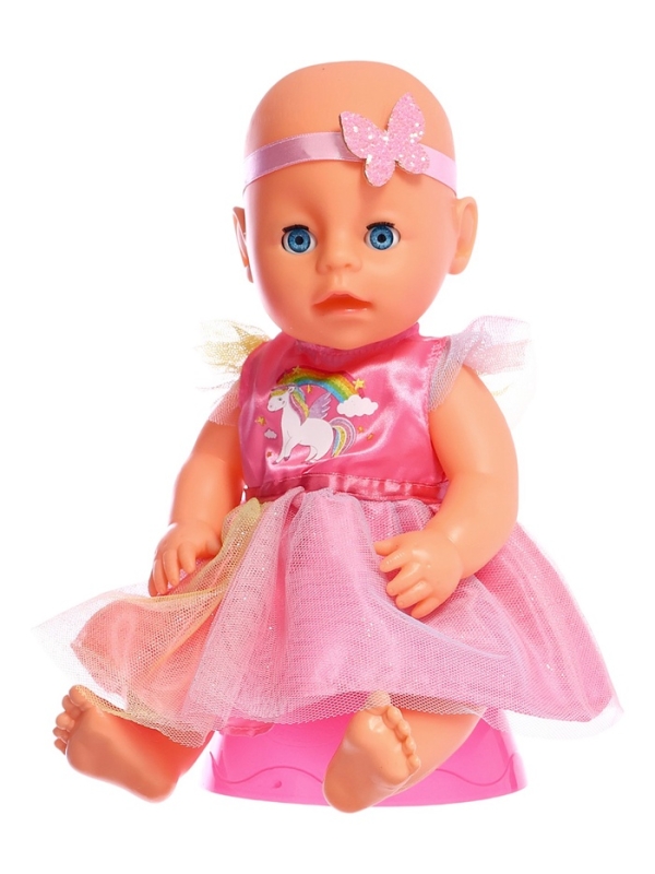 Кукла интерактивная "Анечка" 30 см, Шаинский музыка 100 фраз, 4 акс, Y30BB-UNICORN-24-RU
