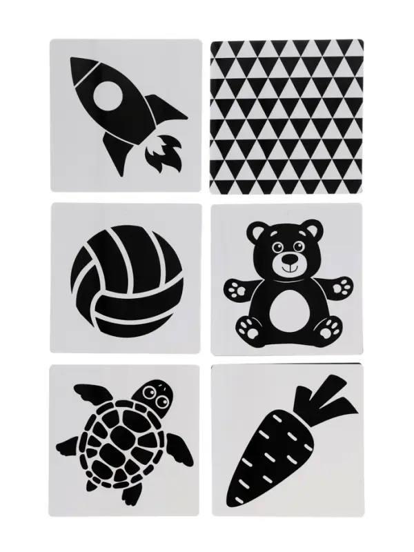 Набор картонных книжек-гармошек "Смотри, малыш!", 6 шт.