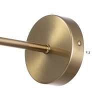 Бра "Зенит" LED 3000К черный золото 20х20х80ми Бра "Зенит" LED 3000К черный золото 20х20х80ми