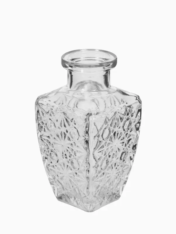 Ваза настольная стекло "Миниатюра" (набор 12 шт) 8-13 см, прозрачный