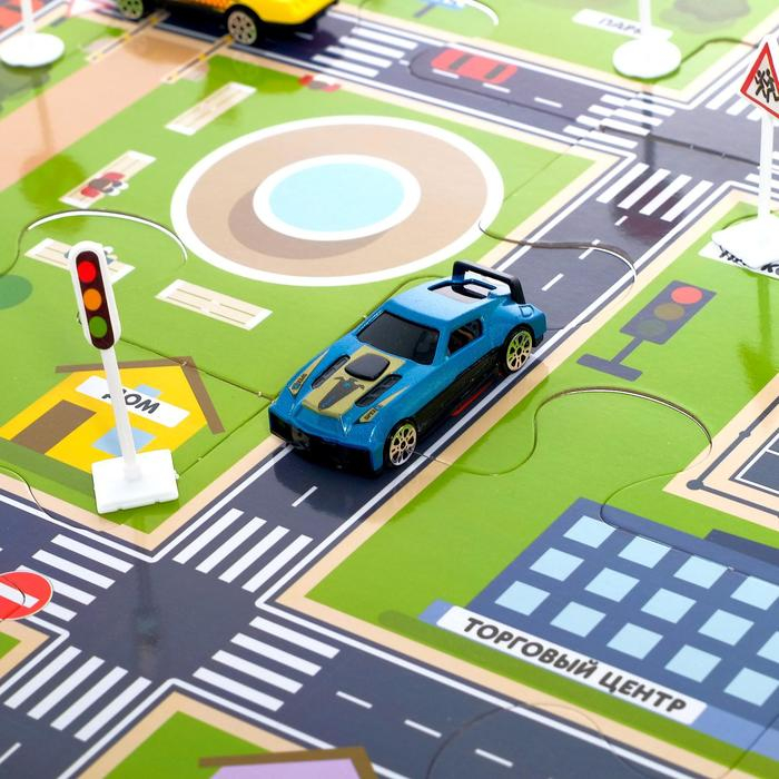 Светофор с игровым полем &laquo;Изучаем ПДД&raquo;, световые эффекты, русский чип