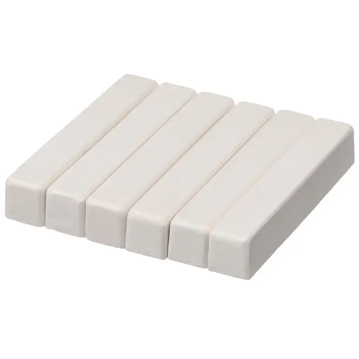 Мелки белые школьные 6 шт. &laquo;Смешарики&raquo;, прямоугольные