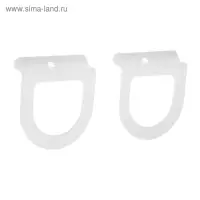 Ручка москитной сетки, металл, белая, 2 шт.