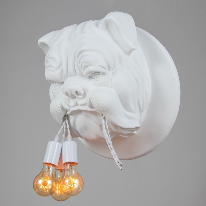 Бра "Бульдог" 3хЕ27 40Вт белый 51,5х51,5х32см