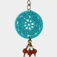 Брелок "Ловец снов" 19 см, цв. зелёный