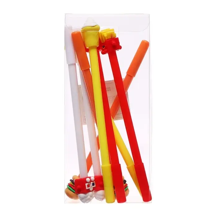 Ручка - прикол гелевая &laquo;Фастфуд&raquo;, синий стержень, МИКС