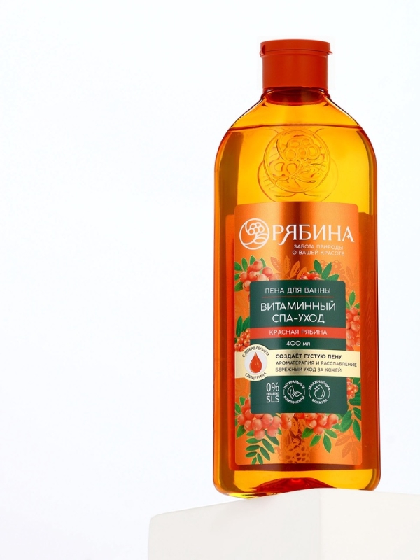 Пена для ванны, витаминный спа-уход, аромат рябины, 400 мл, Рябина