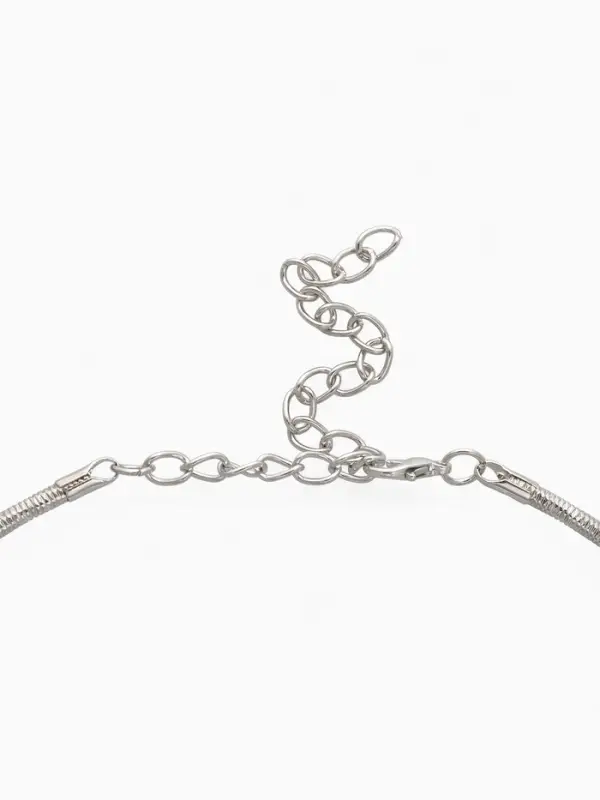 Набор 2 предмета: чокер, браслет &laquo;Обруч&raquo; сердце, цвет серебро