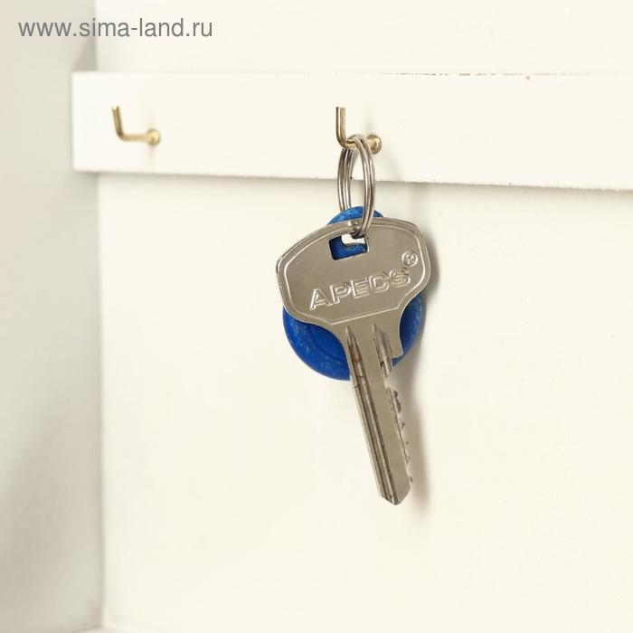 Ключница дерево 6 крючков Ключница дерево 6 крючков "Цветы и бабочки. Love" 26,5х21х6,8 см