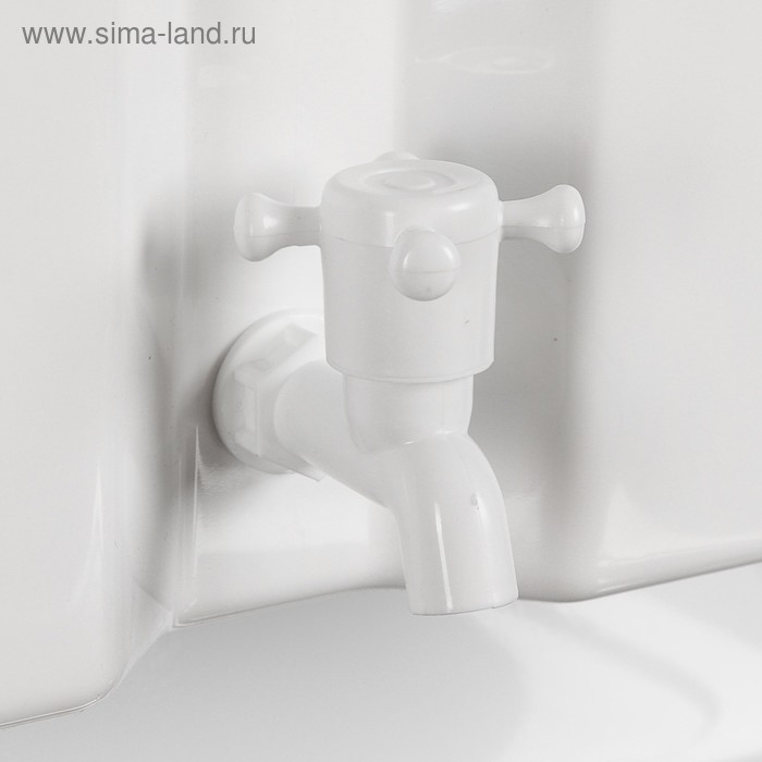 Умывальник "ТермМикс", с ЭВН, нержавеющая мойка, пластиковый бак, 1250 Вт, 17 л, белый