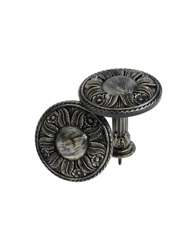 Крючок для штор CAPPIO KS031, d=95 мм, цвет черное золото, 2 шт