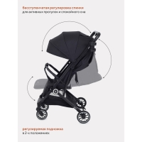 Коляска прогулочная детская RANT basic &laquo;JUNO&raquo; RA302 Beige, черный