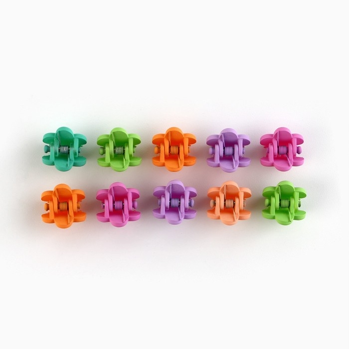 Заколка и крабики для волос новогодние &laquo;Подарок&raquo; на Новый год, 8,9 х 9,6 см