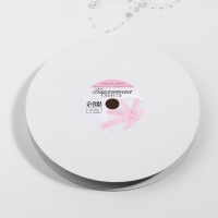 Лента бархатная, с серебряным люрексом, 15 мм, 18±1 м, чёрная №03 Лента бархатная, с серебряным люрексом, 15 мм, 18±1 м, чёрная №03