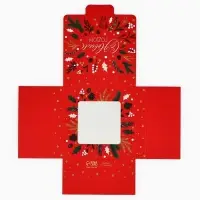 Коробка для шоколада &laquo;С Новым счастьем&raquo;, с окном, 10.2 х 1.4 х 10.2 см